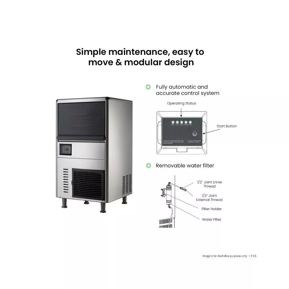 Blizzard Granular Ice Maker 120Kg - SN-128F