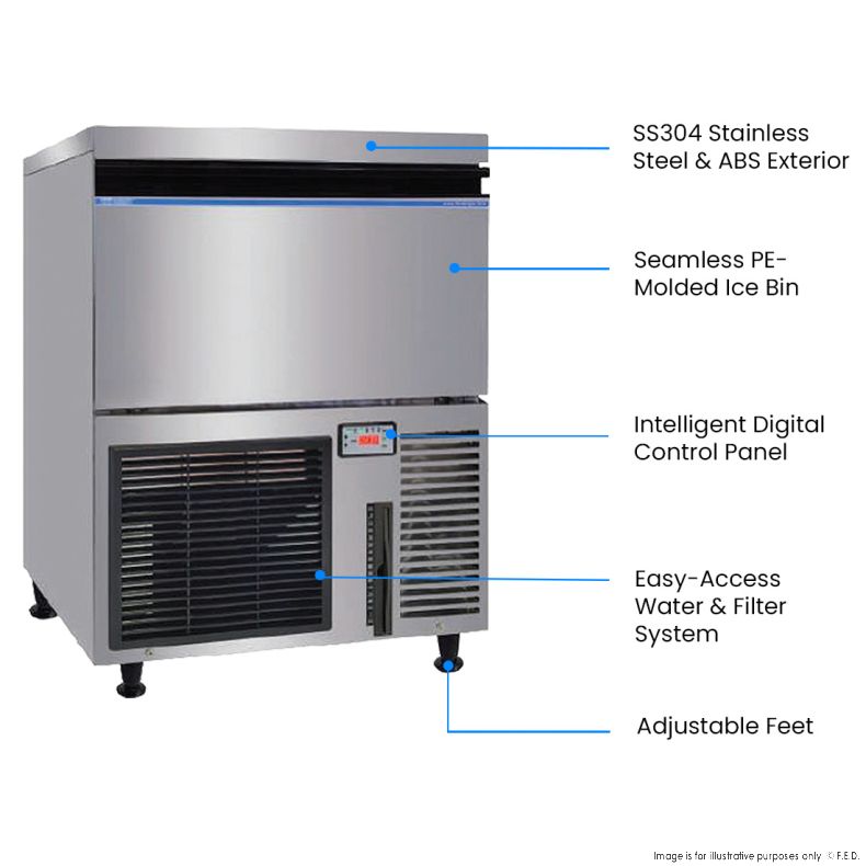 Blizzard Premium Under-Counter Ice Maker Large Cube Ice – SN-200P