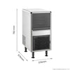 Blizzard SN-25C Blizzard Underbench Bullet Ice Maker 25Kg
