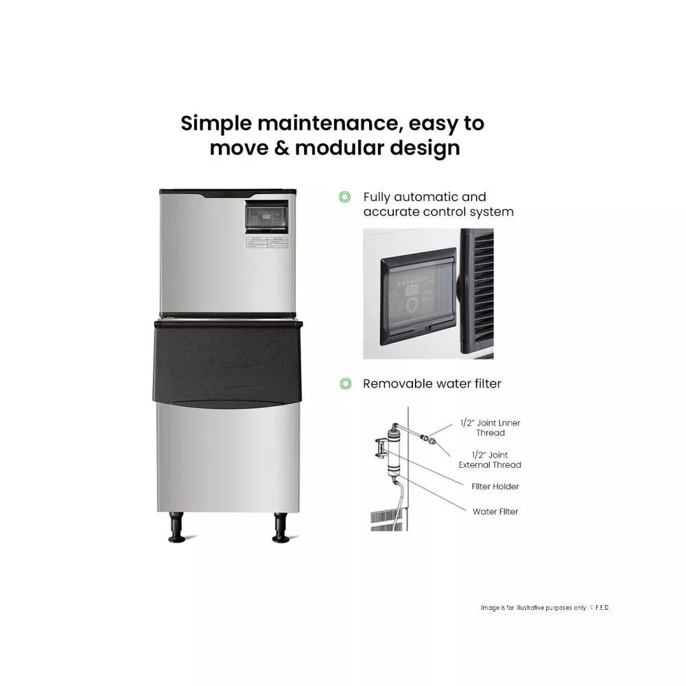 Blizzard SN-420P Air Cooled Cube Ice Maker - 189 Kg