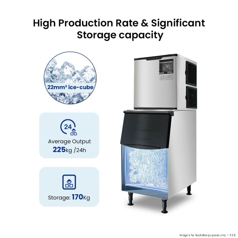 Blizzard SN-500P Air Cooled Cube Ice Maker - 225 Kg