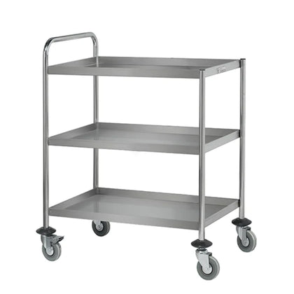 Simply Stainless / SS15 / Stainless Three Tier Trolley, Weight capacity - 120kg / 20kg / W800 x D550 x H900 / Lifetime Warranty