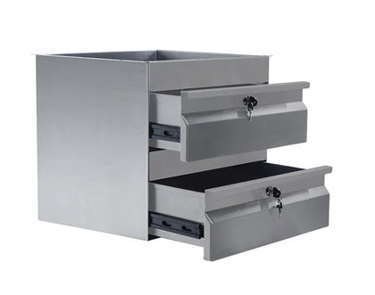 Simply Stainless / SS19.0200 / 2 x Stainless Steel Drawers / 24kg / W410 x D450 x H450/ Lifetime Warranty
