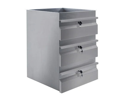 Simply Stainless / SS19.0300 / 3 x Stainless Steel Drawers / 36kg / W410 x D450 x H750/ Lifetime Warranty