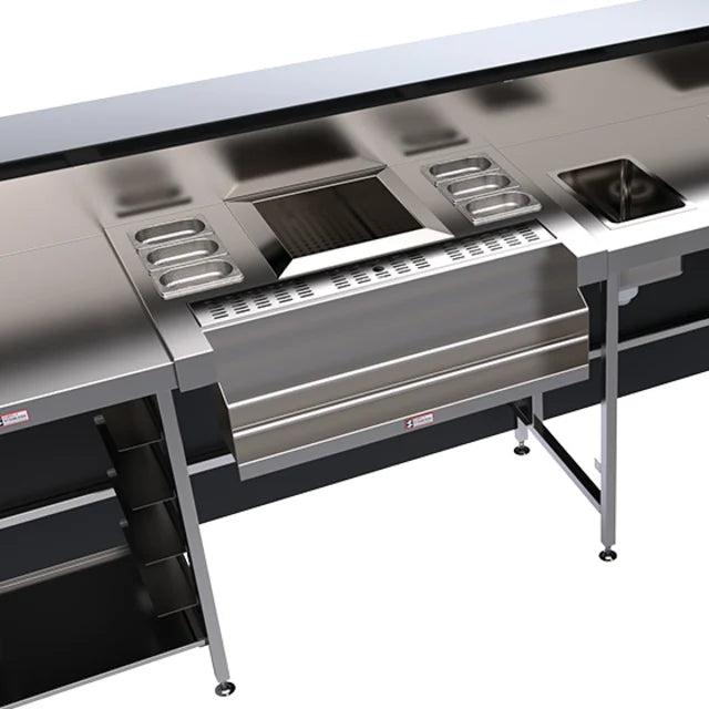 Simply Stainless SBM.CS.7.0950 Stainless Cocktail Station with Speed Rack