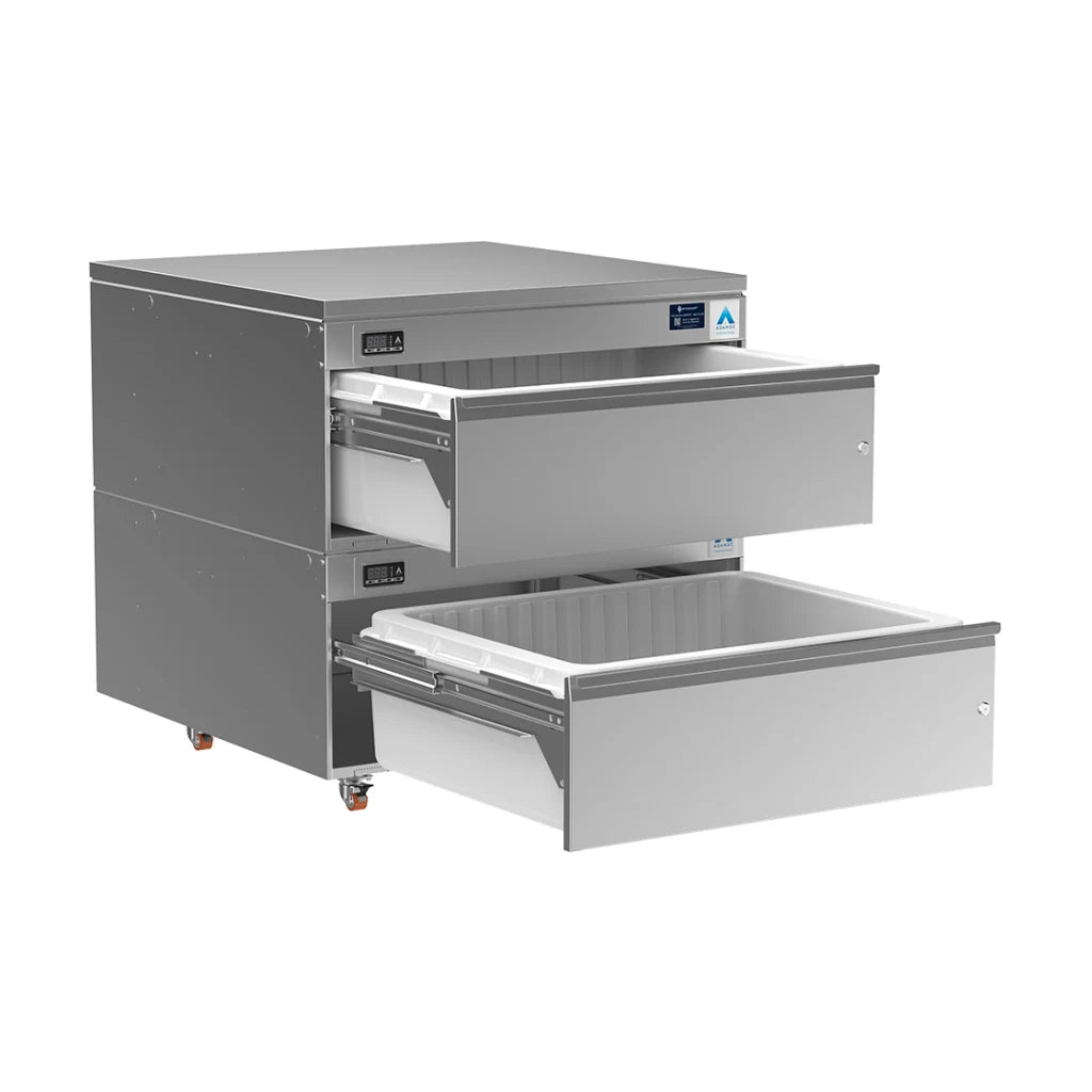Adande Double Dual Temperature Drawers - 900mm Height