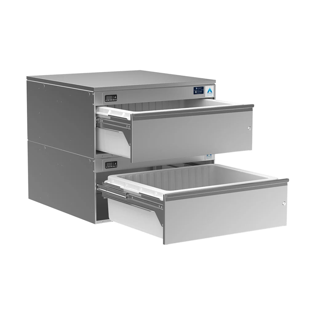 Adande Double Dual Temperature Drawers - 815mm Height