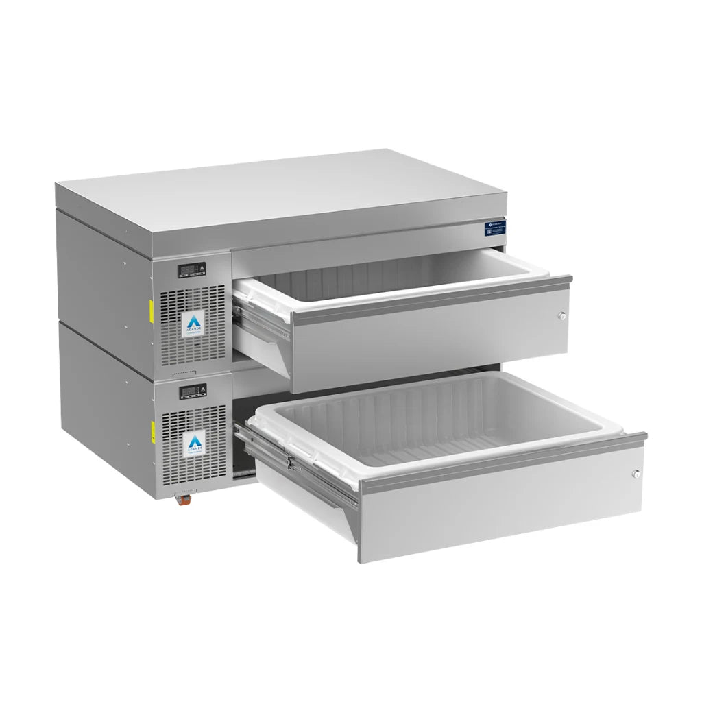 Adande Double Slimline Dual Temperature Drawers VLS2.CT
