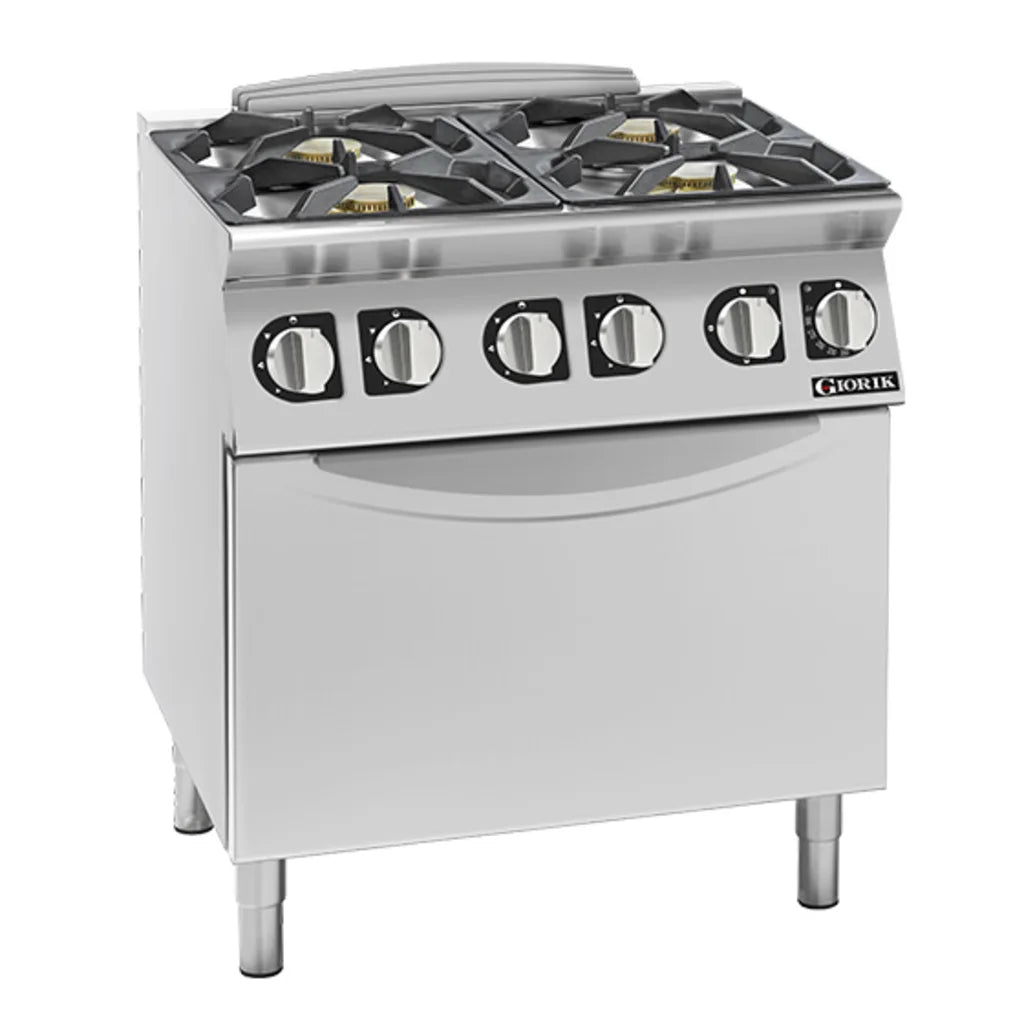 Giorik 700 Series 4 Burner Gas Range on Electric Oven CG740ET.N
