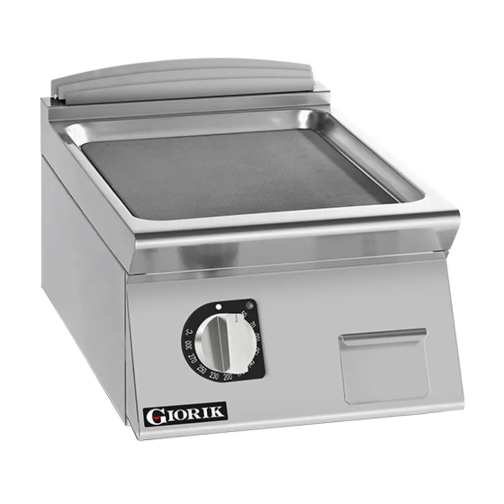 Giorik 700 Series 400mm wide Smooth Mild Steel Electric Frytop FLE72TFT