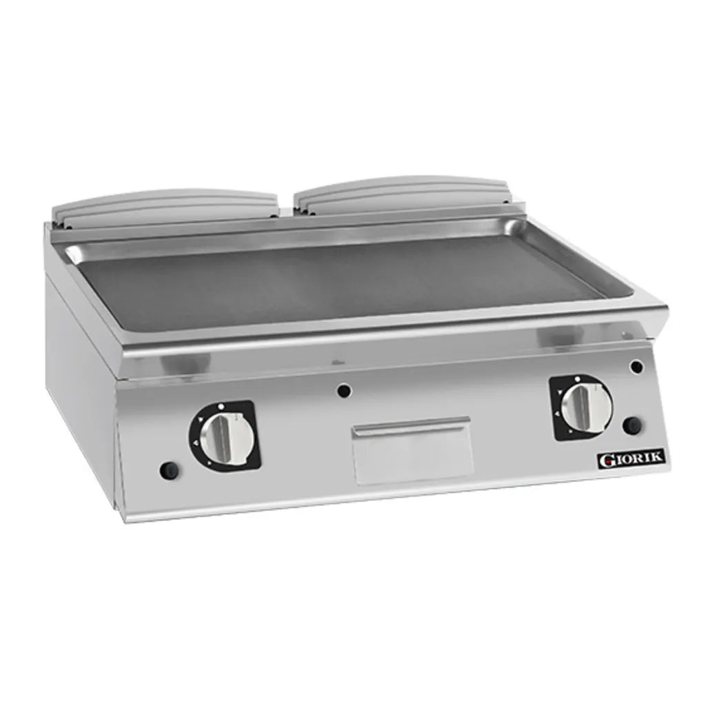 Giorik 700 Series 800mm wide Smooth Mild Steel Gas Frytop FLG741TFT.N