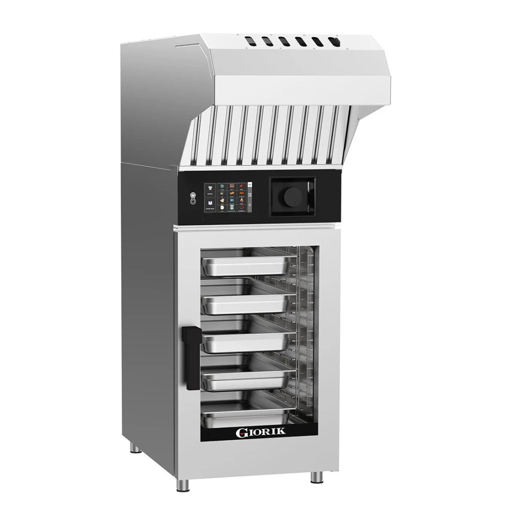 Giorik Kore Boiler Electric Combi Oven & Ventless Hood - 10 x 1/1GN KB101WT.RO.H
