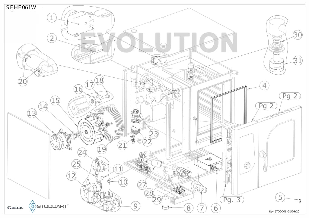 Giorik Steambox Evolution Stacked Oven Kit