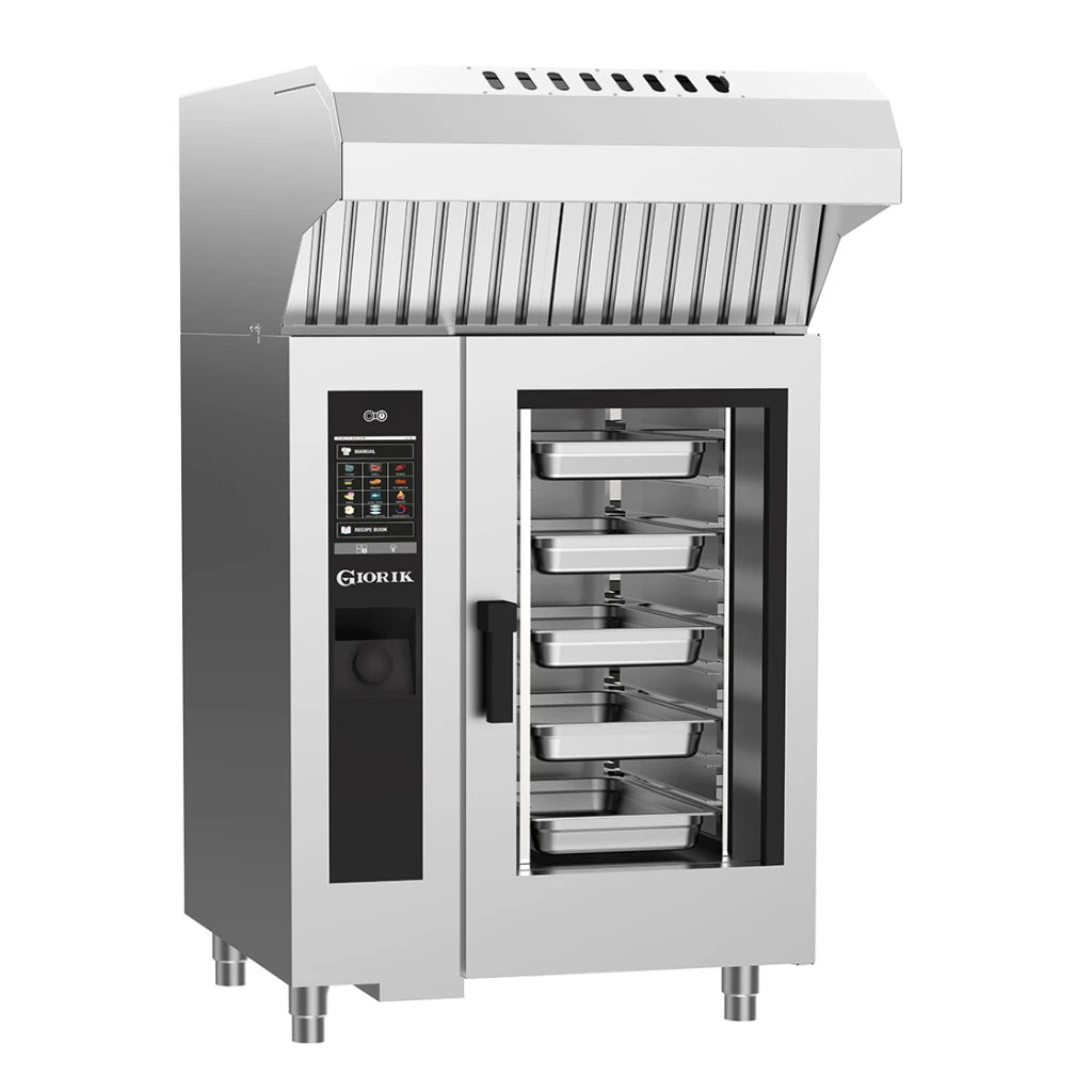 Giorik Steambox Evolution Boiler Electric Combi Oven & Ventless Hood - 10 x 1/1GN