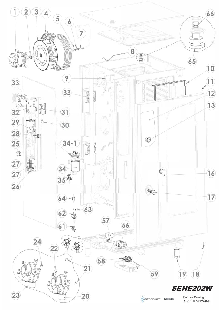 Giorik Steambox Evolution Boiler Electric Combi Oven - 20 x 2/1GN