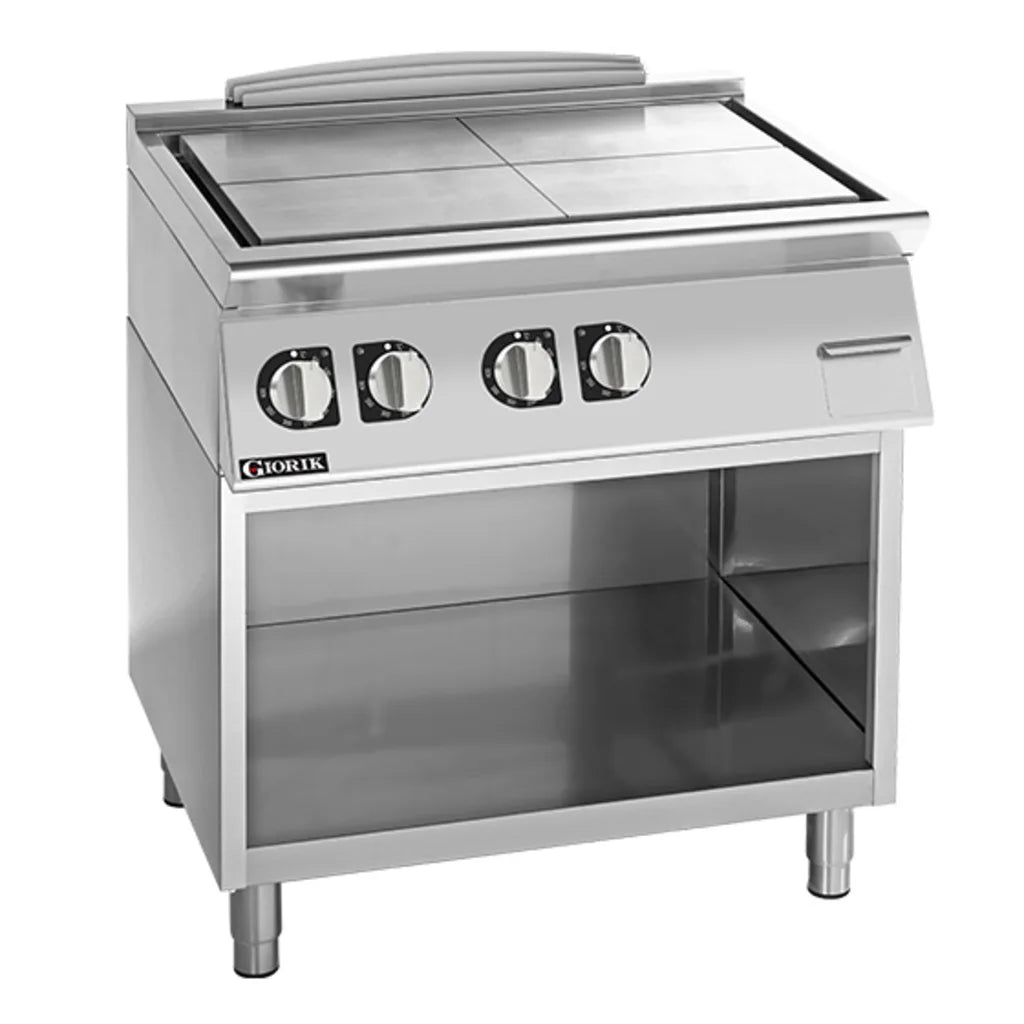 Giorik 900 Series 800mm wide Electric Solid Top on Open Base TE940GT