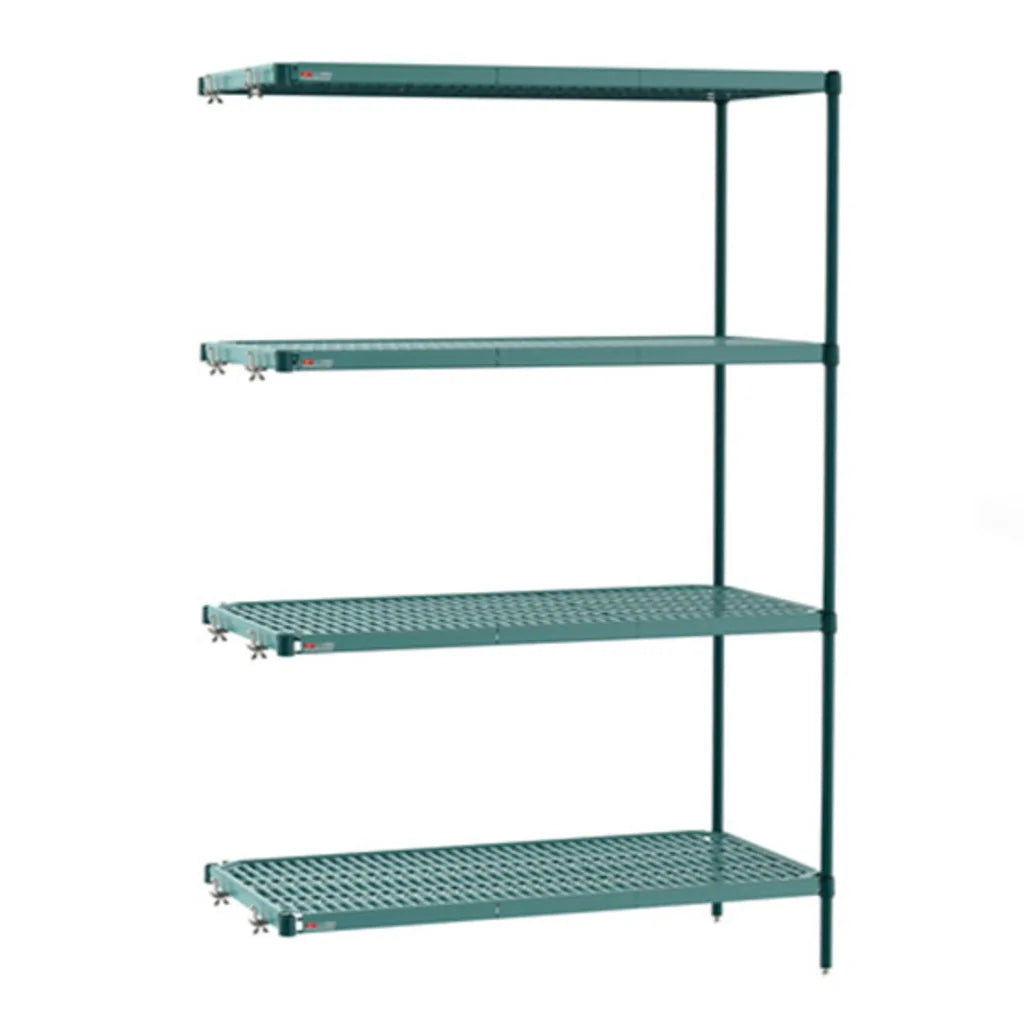 Metro Super Erecta PRO 4 Tier Add-On Polymer Mat Shelving - 24 x 48 x 74"