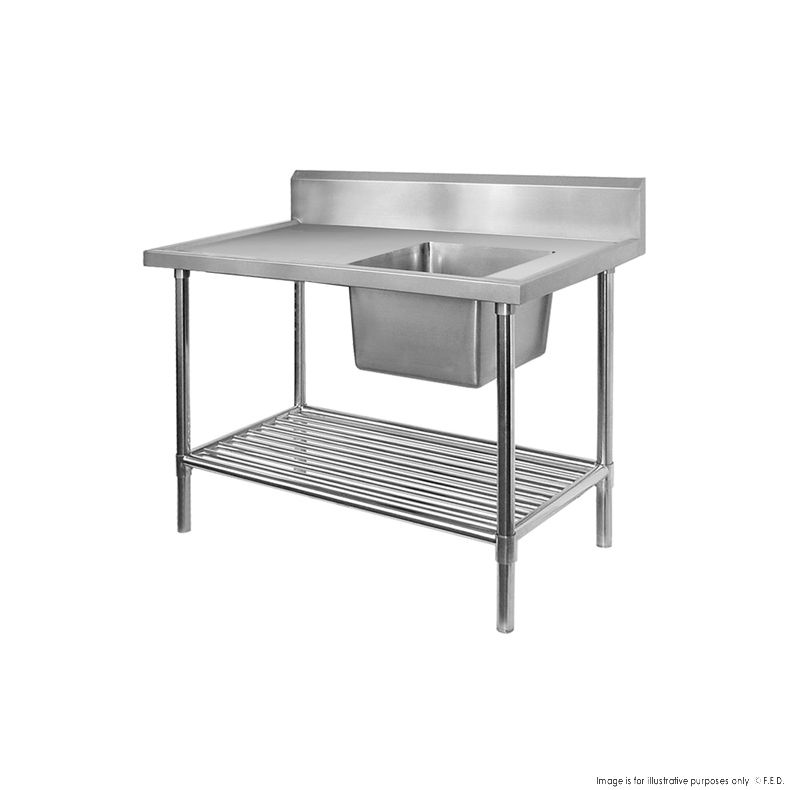 Modular systems SSB6-1500R/A Single Right Sink Bench with Pot Undershelf