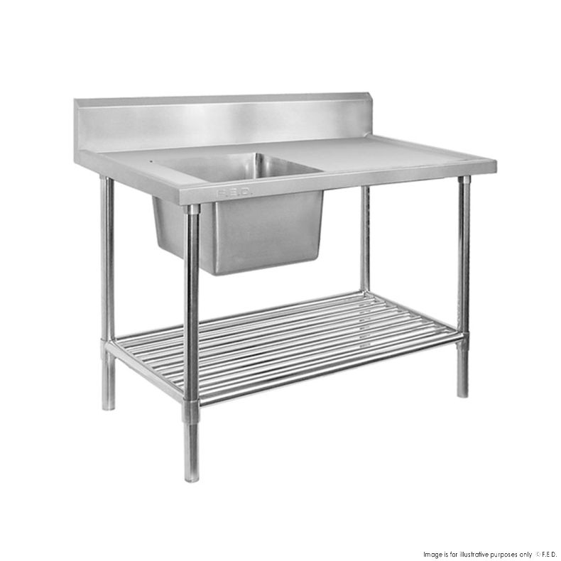 Modular systems SSB6-1800L/A Single Left Sink Bench with Pot Undershelf