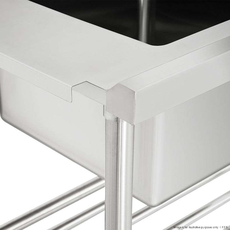 Left Inlet Single Sink Dishwasher Bench SSBD7-1200L/A