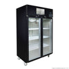 Thermaster SUCG1000B Double Door Upright Display Fridge (Black) 1000L 1220mm wide