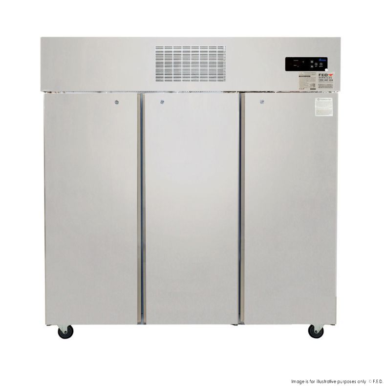 Thermaster SUF1500 Three Door SS Upright Freezer 1500L 1835mm Wide