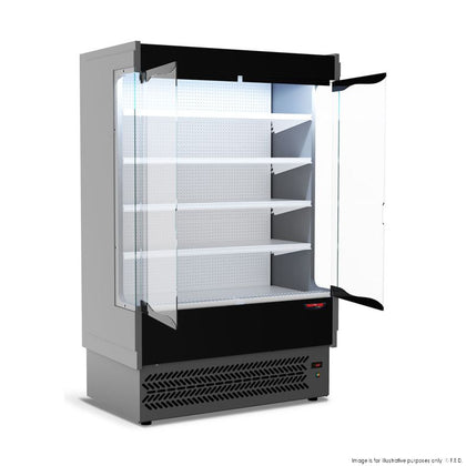 Tecnodom TDVB80-CA-125 Vulcano Supermarket 2 Door Display 1330mm Wide