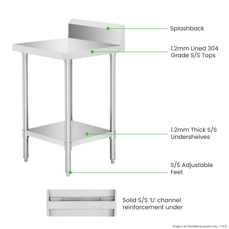WBB6-0600/A Workbench with Splashback