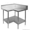 Modular systems WBCB6-0900/A - Corner Workbench, 150mm Splashback & Undershelf