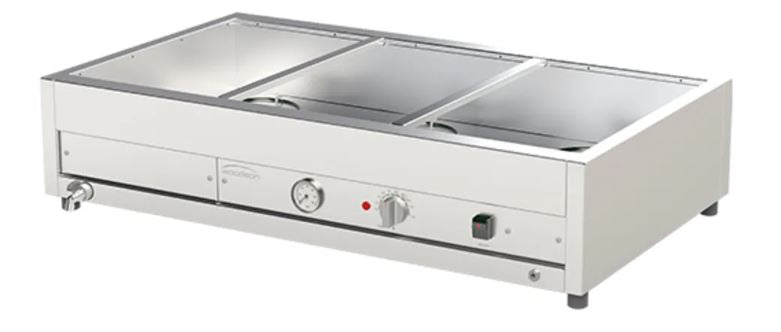 Woodson / W.BMA23 / 2 Rows, 3 Bays Large Bain Marie (10A) - 2.4kW/ 23kg / W1030 x D600 x H245 / 1Y Warranty