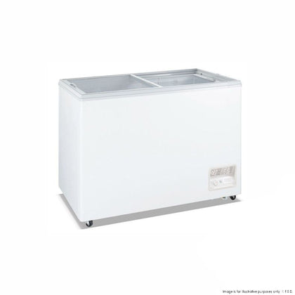 Thermaster WD-300F Heavy Duty Chest Freezer with Glass Sliding Lids
