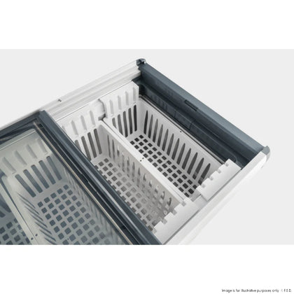 Thermaster 396L Chest Freezer With Flat Glass Sliding Lids WD396G