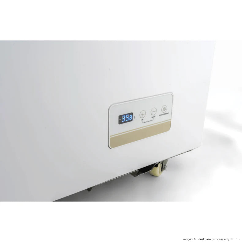 Thermaster 256L Chest Freezer with Flat Glass Sliding Lids - WD256G - Catering Sale