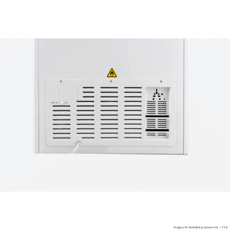 Thermaster 396L Chest Freezer With Flat Glass Sliding Lids WD396G