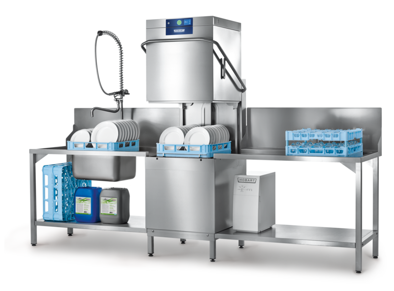 Hobart AMXR Electronic Pass Through Hood Dishwasher