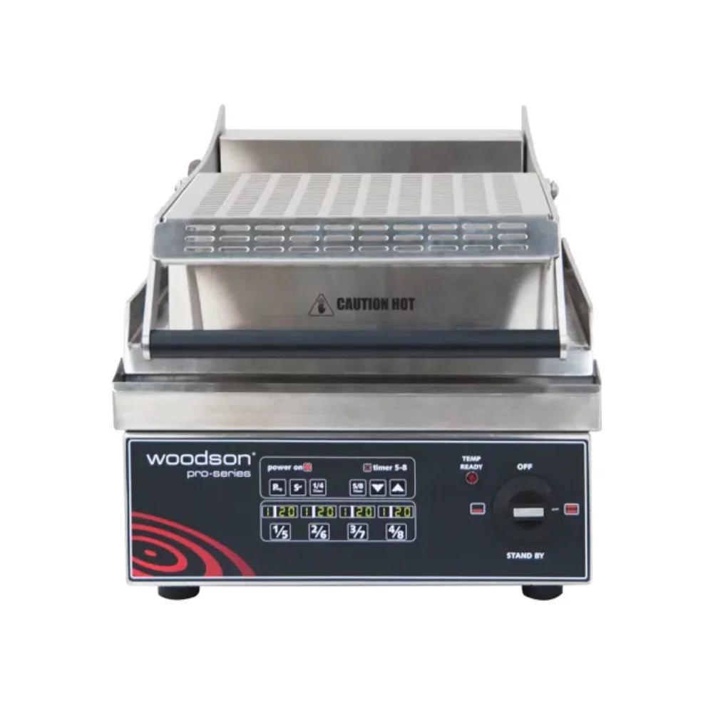 Woodson W.GPC61SC.R.A Pro-Series Computer Controlled Contact Grill - Anodised Ribbed