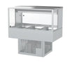 Woodson / WR.CFSQ23 / 2 Rows, 3 Bays Cold Food Display (Square Glass, 10A) - 0.75kW / 190Kg / W1030 x D608 x H660 / 1Y Warranty