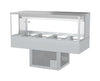 Woodson / WR.CFSQ24 / 2 Rows, 4 Bays Cold Food Display (Square Glass, 10A) - 0.75kW / 230Kg / W1355 x D608 x H660 / 1Y Warranty