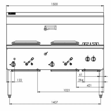 Luus WZ-2C2B Asian Range Waterless Woks