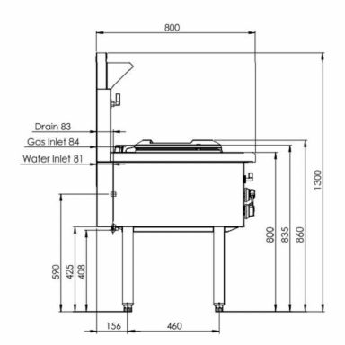 Luus WZ-2C2B Asian Range Waterless Woks