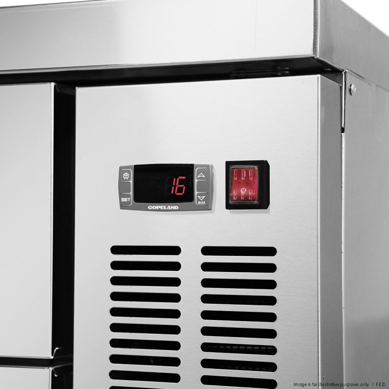 FED-X Chef Base Refrigeratied Drawer Bench 360L - XCB-60 - Catering Sale