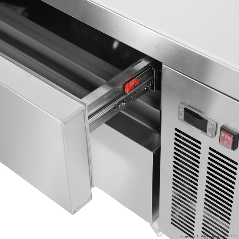 FED-X Chef Base Refrigeratied Drawer Bench 360L - XCB-60 - Catering Sale