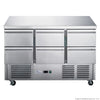 FED-X XGNS1300-6D Six Drawer Compact Workbench Fridge 368L 1368mmW