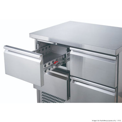 FED-X XGNS1300-6D Six Drawer Compact Workbench Fridge 368L 1368mmW