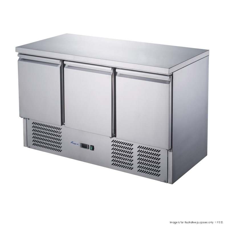 FED-X Compact Workbench Fridge - XGNS1300B - Catering Sale