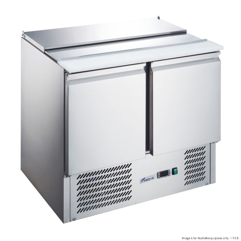 FED-X Two Door Salad Prep Fridge XGNS900S