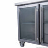 FED-X XUB7C22G4V Four Glass Door Bench Fridge 553L W1669mm