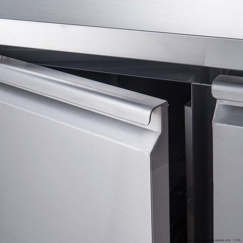 FED-X S/S Two Door Sandwich Counter - XSS7C13S2V - Catering Sale