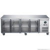 FED-X XUB7C22G4V Four Glass Door Bench Fridge 553L W1669mm
