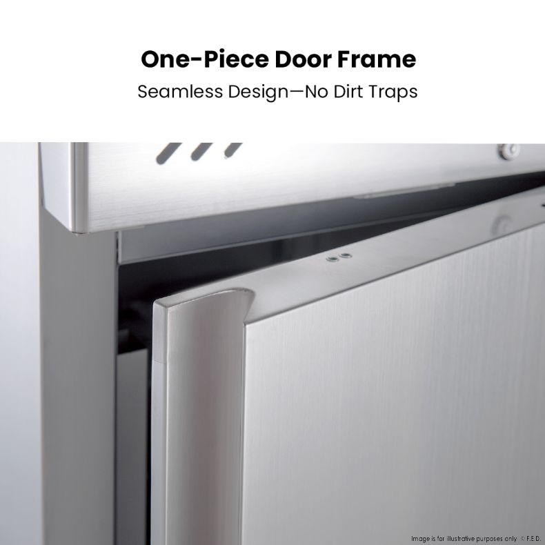FED-X S/S Single full Door Upright Freezer - XURF400SFV - Catering Sale